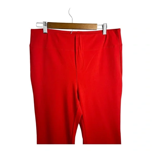 Halara Flex High Waisted Slight Flare Work Pants in Valiant Poppy XL (Petite) - Picture 7 of 11